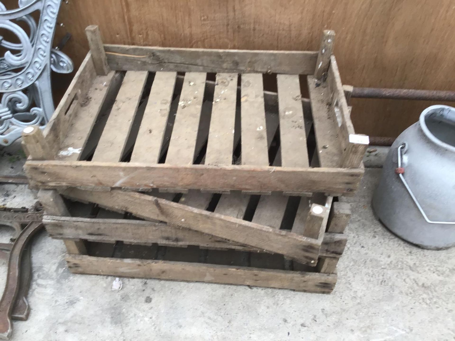 FOUR WOODEN POTATO BOXES - Image 2 of 2