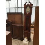 A TEMPUS FUGIT MAHOGANY LONG CASE CLOCK