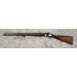 A PERCUSSION CAP BLACK POWDER SHOTGUN STAMPED L722, SEE PHOTOS