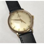 GENTS 1959 9CT GOLD CASED OMEGA 501 CAL AUTOMATIC WATCH 37MM WORKING