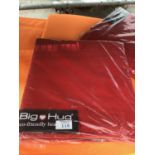 A BIG HUG 'LONDON' BEAN BAG IN RED , 140CM X 18OCM, HEAVY DUTY POLYESTER, STAIN AND WATER