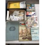 A LARGE BOX OF STAMPS, LOOSE EXAMPLES, ALBUMS ETC