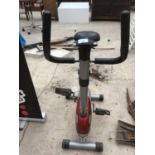 AN EXERCISE BIKE