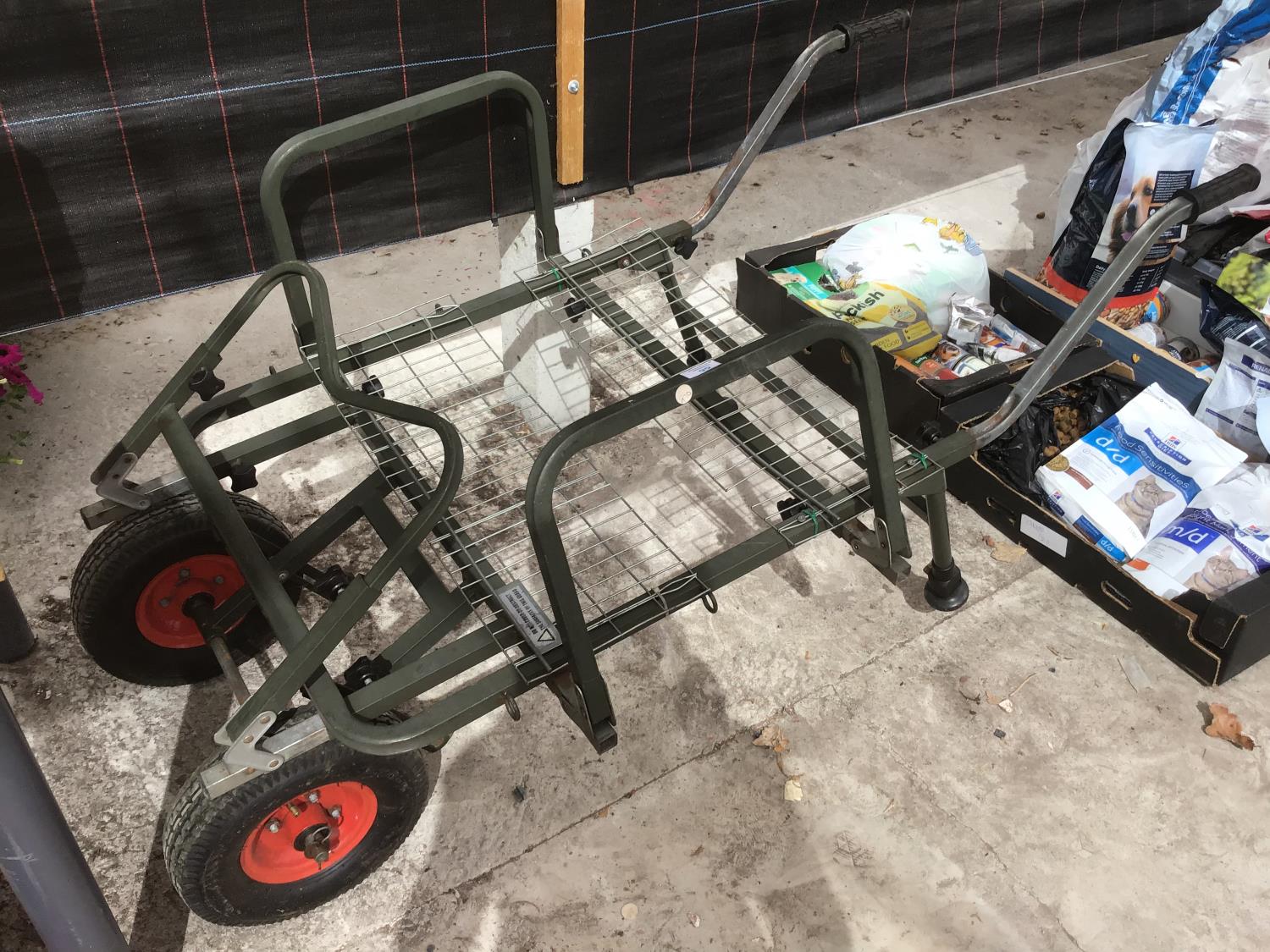 A FOLDING FISHING TROLLEY WITH REMOVABLE WHEELS - Image 2 of 2