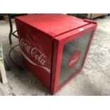 A 'COCA - COLA' BOTTLE FRIDGE, WORKING ORDER