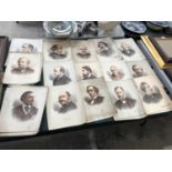 A LARGE COLLECTION OF 50+ ENGRAVINGS OF IMPORTANT HISTORICAL FIGURES, POLITICIANS ETC