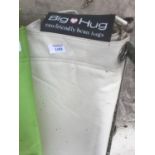 A BIG HUG 'THE STRAPPING' BEAN BAG, 138CM X 187CM, HEAVY DUTY POLYESTER, STAIN AND WATER RESISTANT