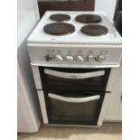 A BELLING ELECTRIC COOKER WITH HOB, OVEN AND GRILL
