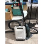 A PANASONIC VACUUM CLEANER AND AN ELECTROLUX SUPERBROOM IN WORKING ORDER