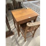 A VINTAGE SCHOOL DESK, NOT CHAIR