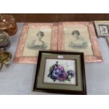 THREE FRAMED PICTURES