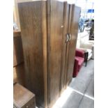 AN OAK WARDROBE