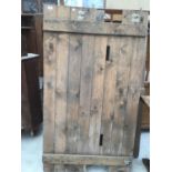 A PAIR OF WOODEN TRAILER/WAGON PARTITIONS 158CM X 89CM