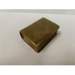 A BRASS TRENCH ART MATCH BOX