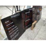 VARIOUS MENU NOTICE BOARDS