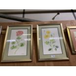 SIX FRAMED PRINTS AND WATER COLOURS