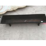 A VINTAGE CAST IRON TROUGH/PLANTER 122CM X 28CM