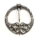 A BIRMINGHAM HALLMARKED SILVER SCOTTISH KILT PIN