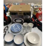 A COLLECTION OF PART DINNER SETS TO INCLUDE BOXED PORTMERION STUDIO EXAMPLE