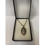 A SIVER ST CHRISTOPHER NECKLACE