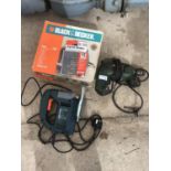 A BLACK AND DECKER KS630 JIGSAW AND A BOSCH DRILL IN WORKING ORDER