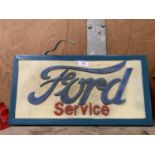 A FORD SERVICE ILLUMINATED SIGN