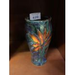 AN ANITA HARRIS FLOWER HAND PAINTED VASE