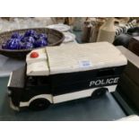 A METAL POLICE VAN MODEL