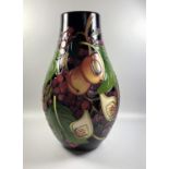 A MOORCROFT POTTERY 'QUEENS CHOICE' PATTERN VASE, HEIGHT 31CM