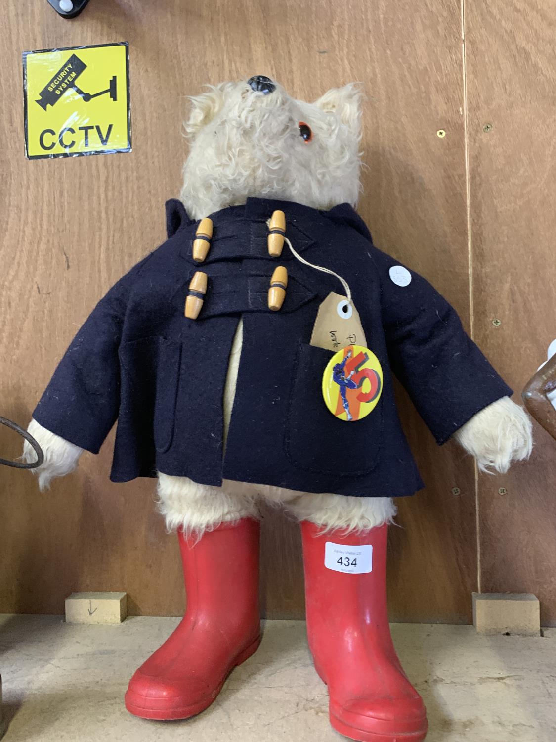 A PADDINGTON BEAR STYLE VINTAGE COLLECTABLE TEDDY BEAR