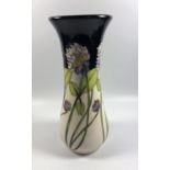 A MOORCROFT POTTERY 'TREFOIL' PATTERN VASE, HEIGHT 21CM