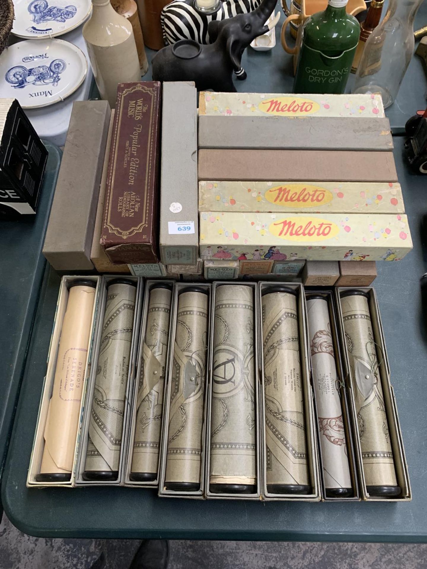 A LARGE GROUP OF VINTAGE BOXED PIANOLA ROLLS