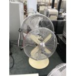 TWO DESK FANS IN WORKING ORDER