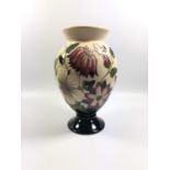 A MOORCROFT POTTERY 'BRAMBLES REVISITED' PATTERN VASE, 17.5CM