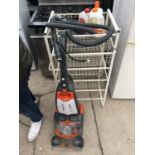 A VAX ULTRA 2 CARPET/UPHOLSTERY CLEANER IN WORKING ORDER WITH METAL RACK