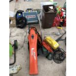 MIXED GARDEN TOOLS - FLYMO LEAF BLOWER, WORKING ORDER ETC