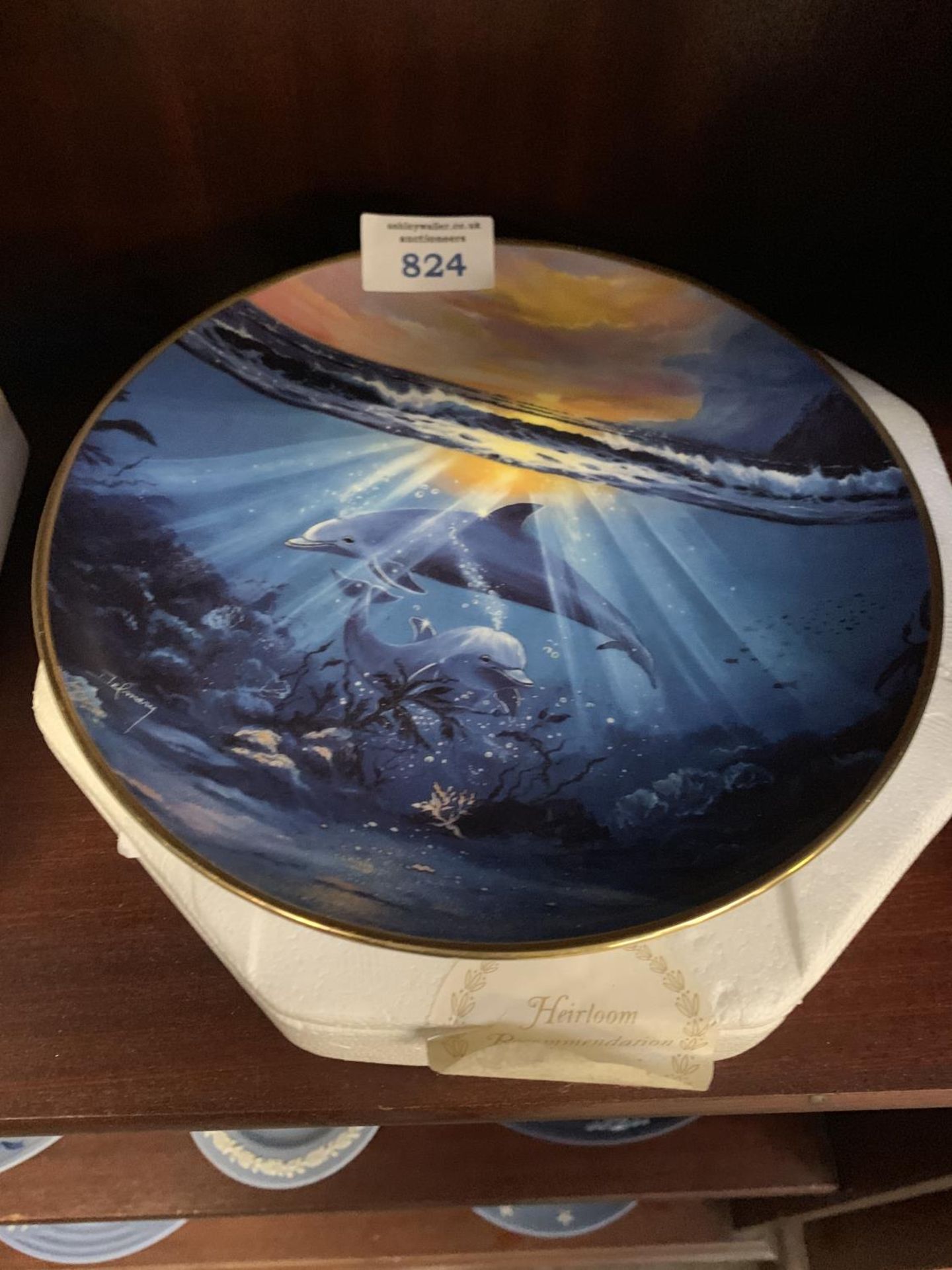 A DANCE OF THE DOLPHIN LIMITED EDITION PLATE - PLATE NO GA5874