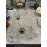 A LARGE COLLECTION OF GLASSES