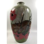 A MOORCROFT POTTERY 'LEST WE FORGOT' PATTERN NUMBERED EDITION VASE (69), HEIGHT 24CM