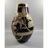 A MOORCROFT POTTERY 'STARGAZER LILY' PATTERN VASE, HEIGHT 23.5CM