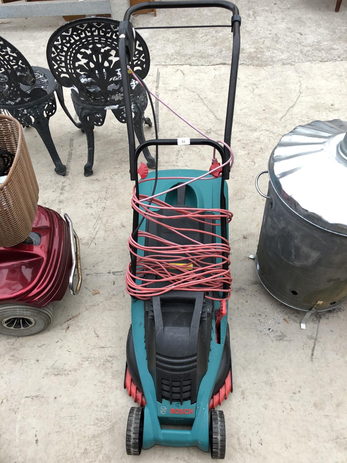 A BOSCH ROTAK 37 ELECTRIC LAWN MOWER