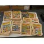 A LARGE COLLECTION OF 'THE VALIANT BOYS' COMICS FROM 1972-1976 WITH VARIOUS EDITIONS INCLUDING