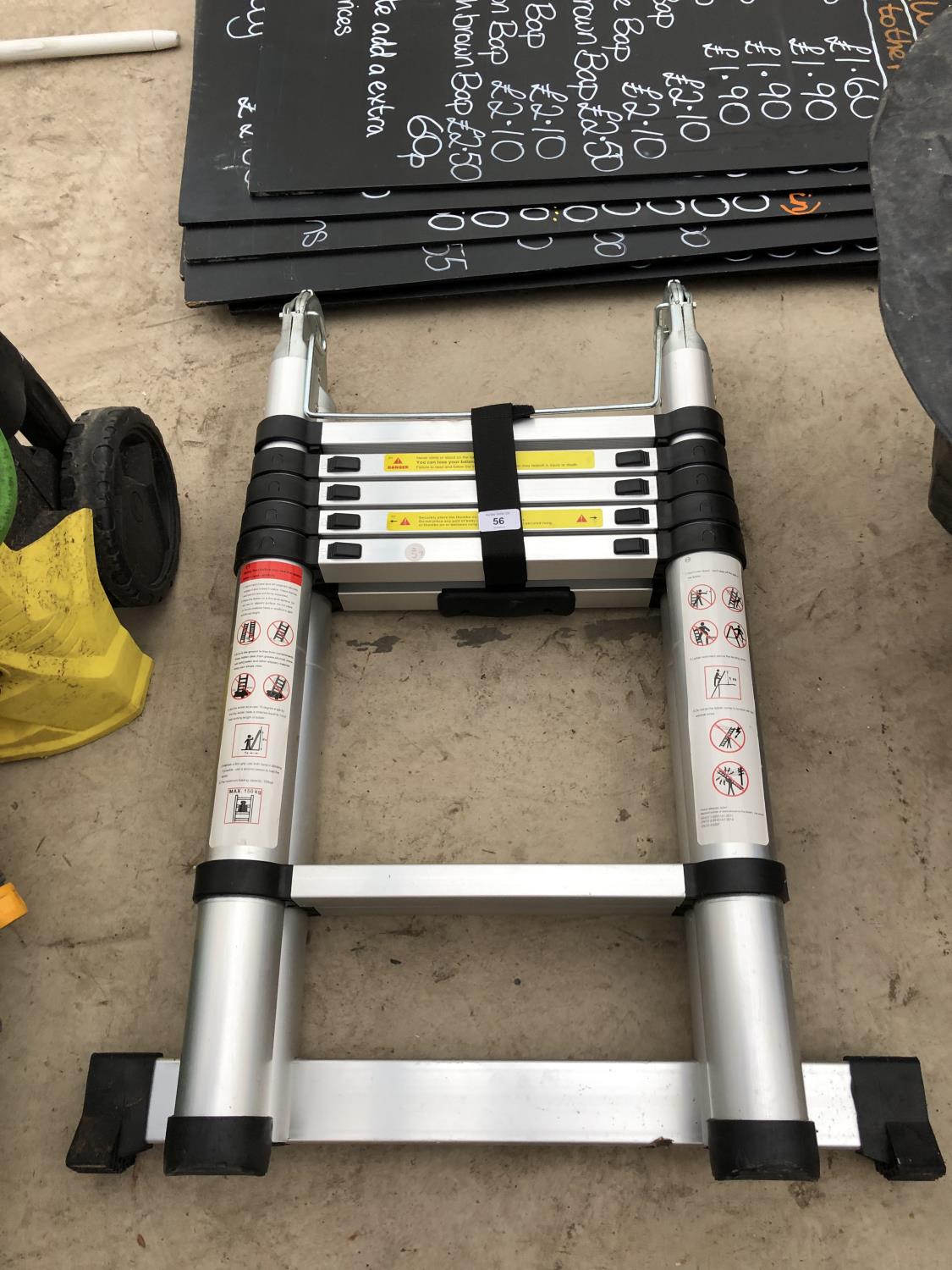 A FOLDING SET OF LADDERS