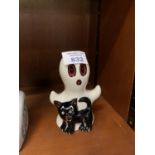 A LORNA BAILEY GHOST AND CAT FIGURE