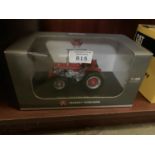A UNIVERSAL HOBBIES MODEL MASSEY FERGUSON 1080 4WD EUROPEAN 1-32 SCALE ITEM NO 4169 BOXED AND IN