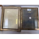 TWO HALLMARKED SILVER PHOTO FRAMES TO INCLUDE A WALKER AND HALL EXAMPLE