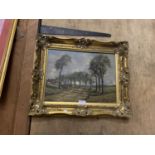 A GILT FRAMED PAINTING SIGNED HR ENNETT