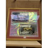 A GILT FRAMED F1 FORMULA ONE RACING PICTURE