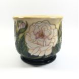 A MOORCROFT POTTERY 'MADAME' PATTERN SMALL PLANTER, HEIGHT 9CM