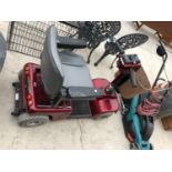A SHOPRIDER MOBILITY SCOOTER WITH CHARGER AND KEY